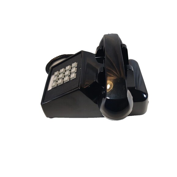 Vintage Cortelco 250000-VBA-20MD Black Push Button Telephone Desktop Phone USA - Picture 4 of 13
